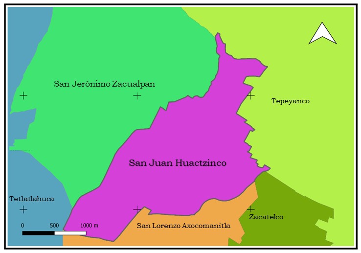 vecinos colindantes con el municipio de huactzinco