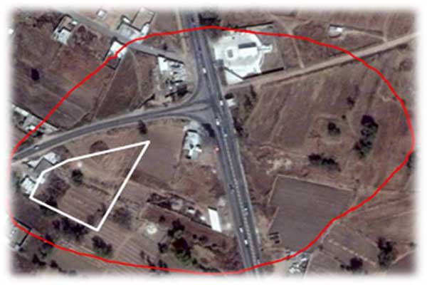 Sitio arqueológico vista satelite google mapas