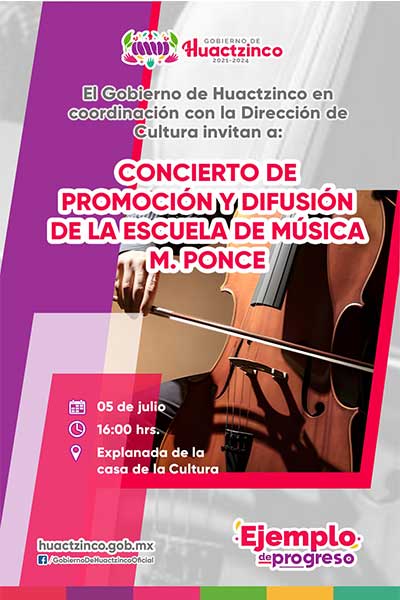 Promoción de la escuela de música M. Ponce