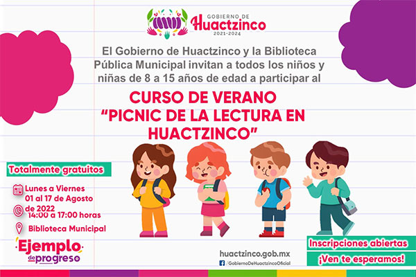 Curso de verano - Picnic de lectura en Huactzinco