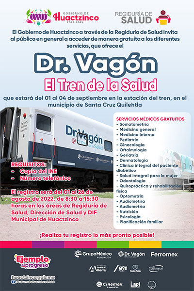 Atención gratuita del Dr. Vagón - Tren de la Salud
