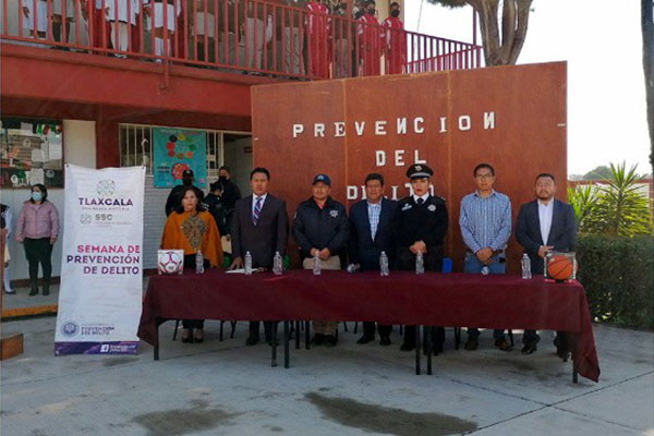 Inauguran en Huactzinco la semana “Juntos por la prevención del delito”