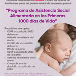 Programa de Asistencia Social Alimentaria en los Primeros 1000 días de Vida