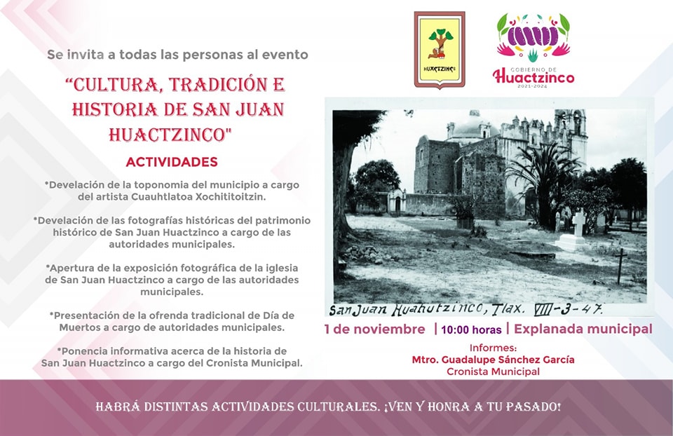 Cultura, Tradición e Historia de San Juan Huactzinco