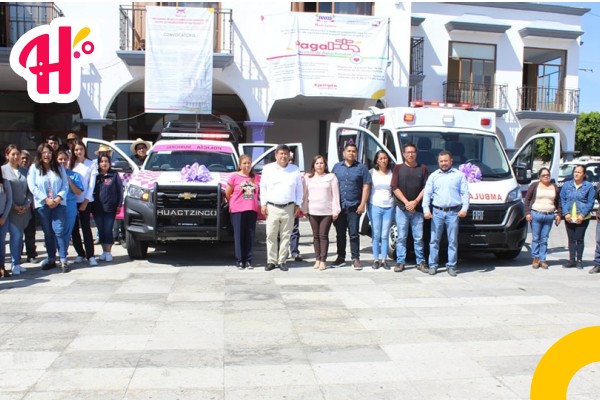 Adquiere Huactzinco ambulancia y patrulla de género en beneficio de su municipio