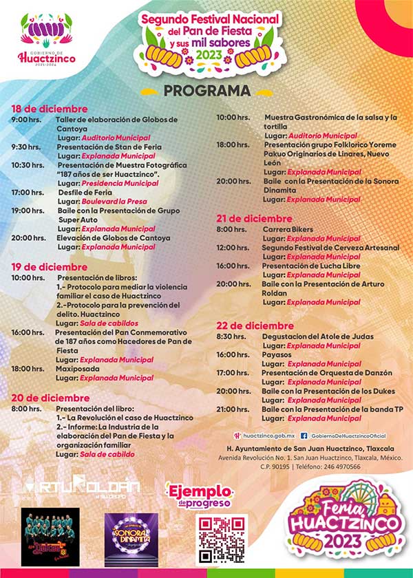 Programa Segundo Festival del Pan de Fiesta 2023