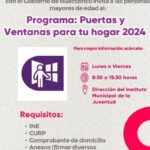 Programa: puertas y ventanas para tu hogar 2024 en Huactzinco