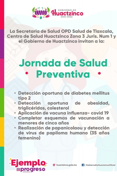 Jornada de Salud Preventiva en Huactzinco