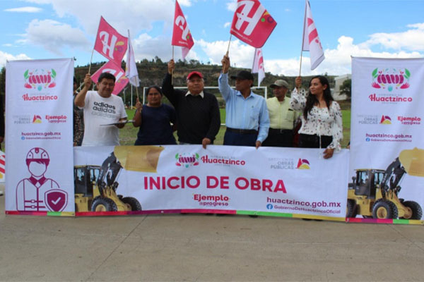 Inicia Gobierno de Huactzinco con Trabajos de rehabilitación de Unidad Deportiva el Chamizal
